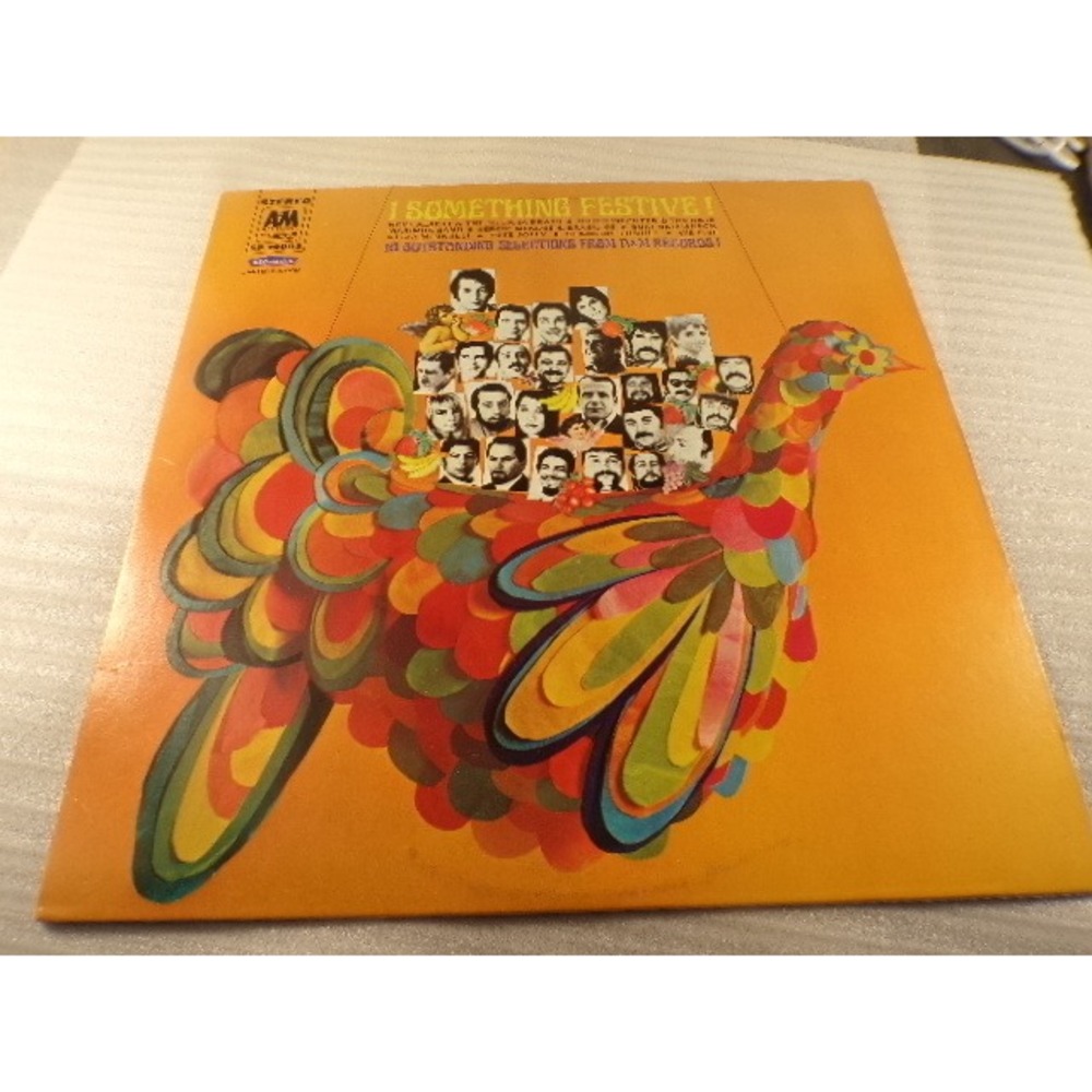 Something Festive Vinyl LP Compilation A&M Records SP-19003 Herb Alpert 1968